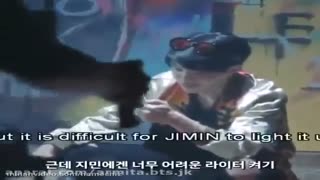 اَوو..گفتن جیمین در پشت صحنه موزیک ویدیو فایر....الهی دستش سوخت واقعا.):