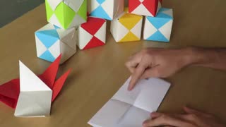 آموزش ساخت مکعب با کاغذ