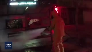 عملیات مه‌پاشی و ضدعفونی در «سپاهان شهر» اصفهان