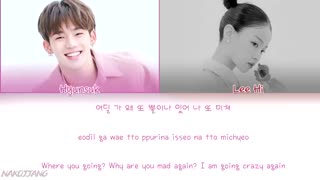 LEE HI (이하이) (ft. CHOI HYUNSUK of Treasure) – 1, 2 (한두 번) (Color Coded Lyrics Eng/Rom/Han/가사)