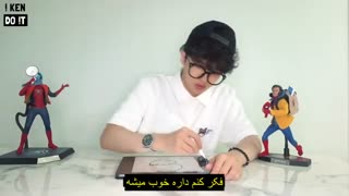 190825 آپدیت های یوتیوب کیوت مین ووکال (I Ken Do It) قسمت دوم : کن که در حال نقاشی کردن پروفایل یوتوبش با مرد عنکبوتی حرف میزنه