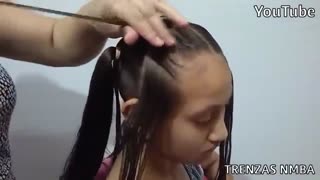 آموزش مدل مو دخترانه خرگوشی یکی شده- مومیس مشاور و مرجع تخصصی مو