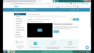 ویدیو کار با ابزار Link Explore سایت Moz