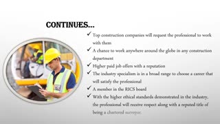 Opportunities after becoming a RICS Chartered Surveyor