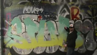 ✅ آموزش نقاشی  و رنگ آمیزی گرافیتی روی دیوار