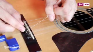آموزش تعویض سیم گیتار آکوستیک