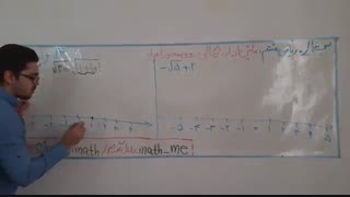 ریاضی هشتم : فصل ‌۷ ( نمایش اعداد رادیکالی روی محور )