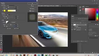 آموزش فتوشاپ  طراحی نور ماشین-Mixkade.ir