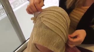 آموزش مدل بستن شال- مومیس مشاور و مرجع تخصصی مو