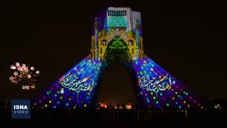 نورافشانی و ویدئومپینگ به مناسبت نیمه شعبان