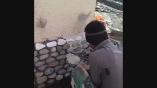 اجرای  سنگ مالون سنگ لاشه سنگ مالون  09124026545