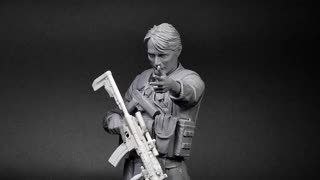 ✅ آموزش طراحی  و ساخت مجسمه مرد نظامی